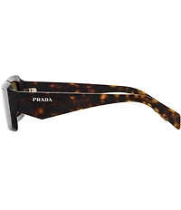 Prada Unisex PR 27ZS 54mm Tortoise Rectangle Sunglasses