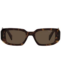 Prada Unisex PR17WS 49mm Tortoise Rectangle Sunglasses