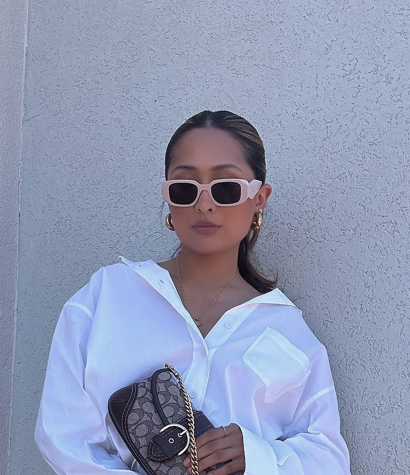 Prada Unisex PR17WS 49mm Rectangle Sunglasses