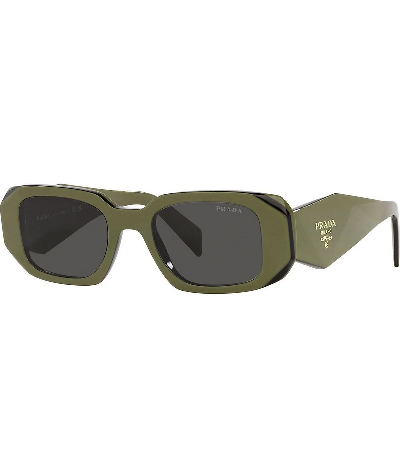 Prada Unisex PR17WS 49mm Rectangle Sunglasses