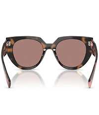Prada Women's PR 14W 52mm Tortoise Cat Eye Sunglasses