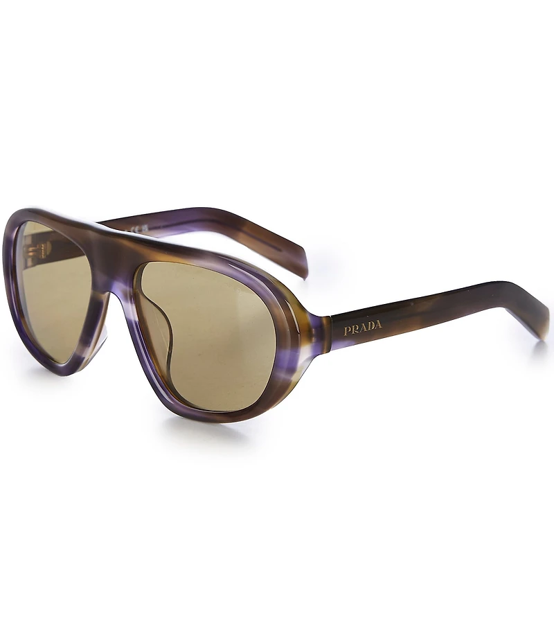 Prada Women's PR C05S 57mm Irregular Sunglasses