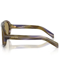 Prada Women's PR C05S 57mm Irregular Sunglasses
