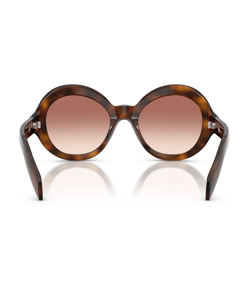 Prada Women's PR D08SU 53mm Round Tortoise Sunglasses
