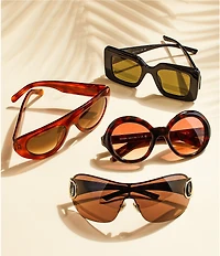 Prada Women's PR D08SU 53mm Retro Round Tortoise Sunglasses