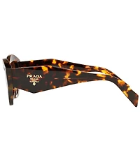 Prada Women's PR07YS 53mm Havana Geometric Sunglasses