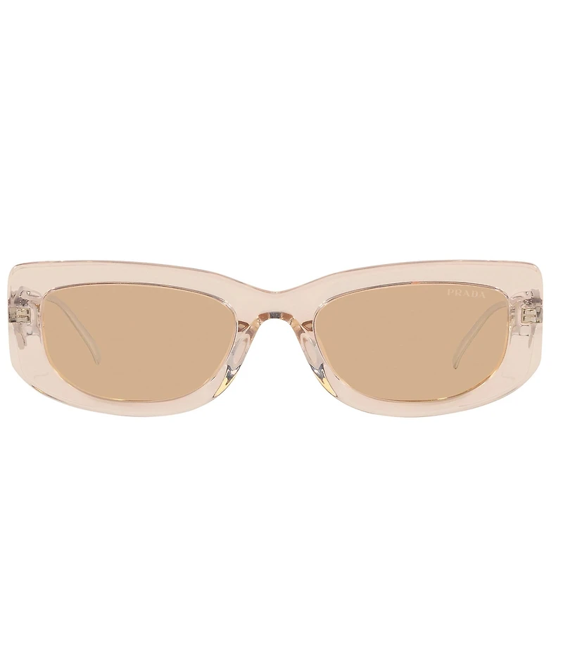 Prada Women's PR14YS 53mm Rectangle Transparent Sunglasses