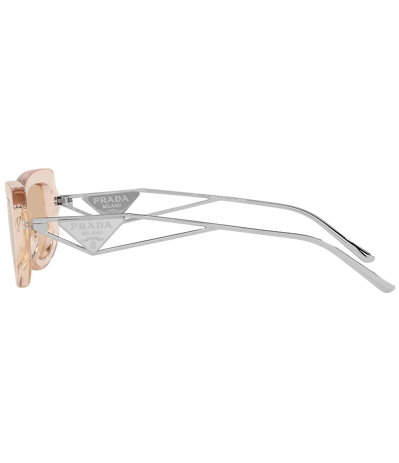 Prada Women's PR14YS 53mm Rectangle Transparent Sunglasses
