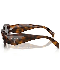 Prada Women's PR17WSF 51mm Rectangle Sunglasses
