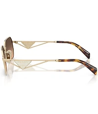 Prada Women's PRA51S 58mm Irregular Rectangle Sunglasses