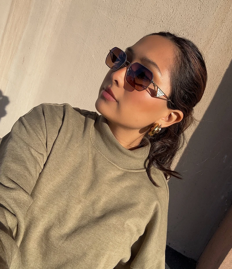 Prada Women's PRA51S 58mm Irregular Rectangle Sunglasses