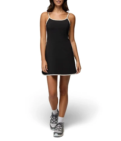 prAna Railay Scallop Hem Spaghetti Strap Scoop Neck Fit & Flare Dress