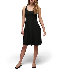 prAna Corrinne Printed Soft Stretch Scoop Neck Sleeveless Dress