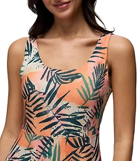 prAna Corrinne Soft Stretch Printed Scoop Neck Sleeveless Maxi Dress
