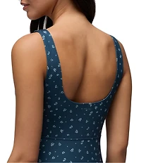 prAna Corrinne Soft Stretch Printed Scoop Neck Sleeveless Maxi Dress