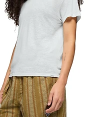 prAna Cozy Up Jersey Knit Crew Neck Short Sleeve Tee