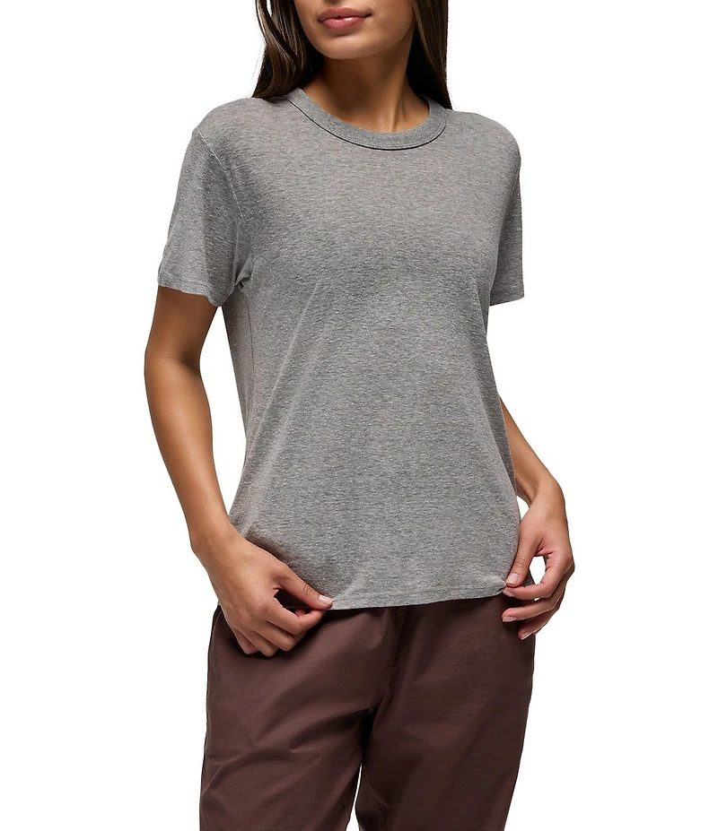 prAna Cozy Up Jersey Knit Crew Neck Short Sleeve Tee