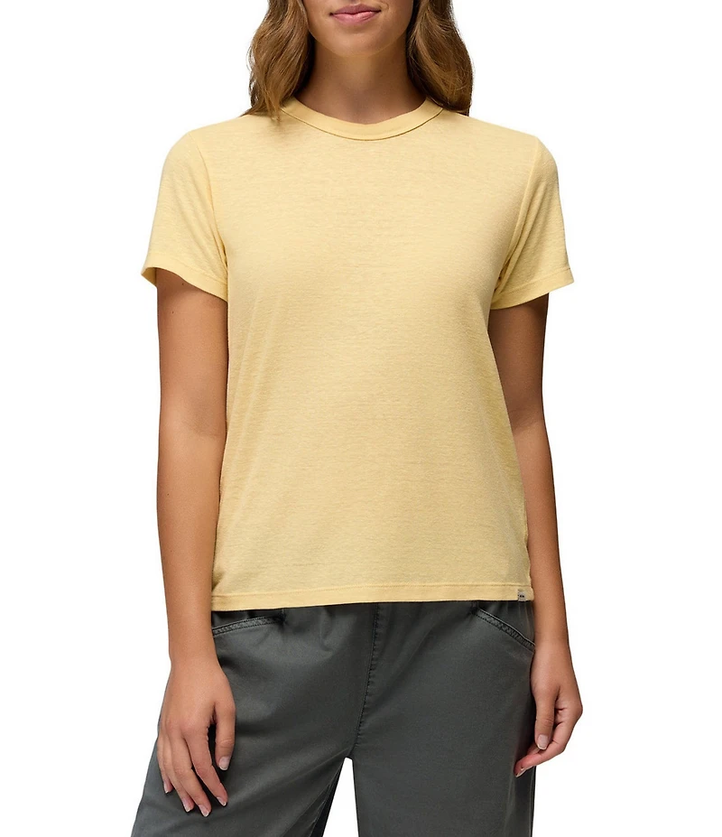 prAna Cozy Up Jersey Knit Crew Neck Short Sleeve Tee