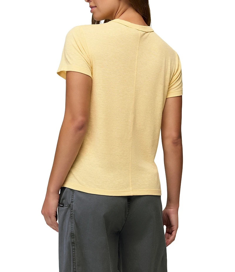 prAna Cozy Up Jersey Knit Crew Neck Short Sleeve Tee