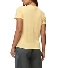 prAna Cozy Up Jersey Knit Crew Neck Short Sleeve Tee