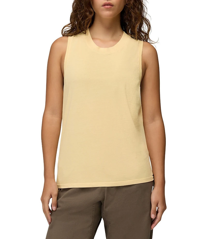 prAna Everyday Pigment Dye Jersey Crew Neck Sleeveless Tank Top