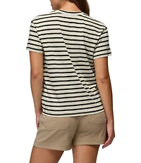 prAna Everyday Stripe Print Short Sleeve Relaxed Fit Tee
