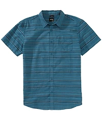 prAna Groveland Short Sleeve Horizontal Stripe Woven Shirt