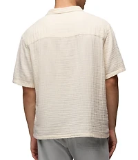 prAna Hideaways Organic Cotton Short Sleeve Woven Camp Shirt