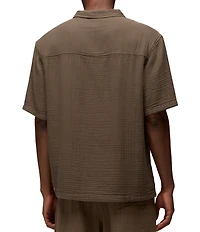 prAna Hideaways Organic Cotton Short Sleeve Woven Camp Shirt