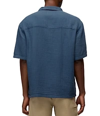prAna Hideaways Organic Cotton Short Sleeve Woven Camp Shirt