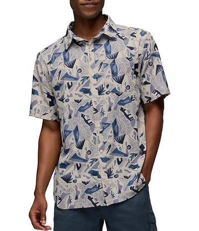 Prana Hybridizer Printed Short Sleeve Woven Shirt