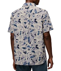 Prana Hybridizer Printed Short Sleeve Woven Shirt