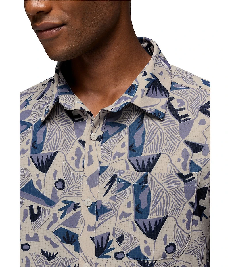 Prana Hybridizer Printed Short Sleeve Woven Shirt