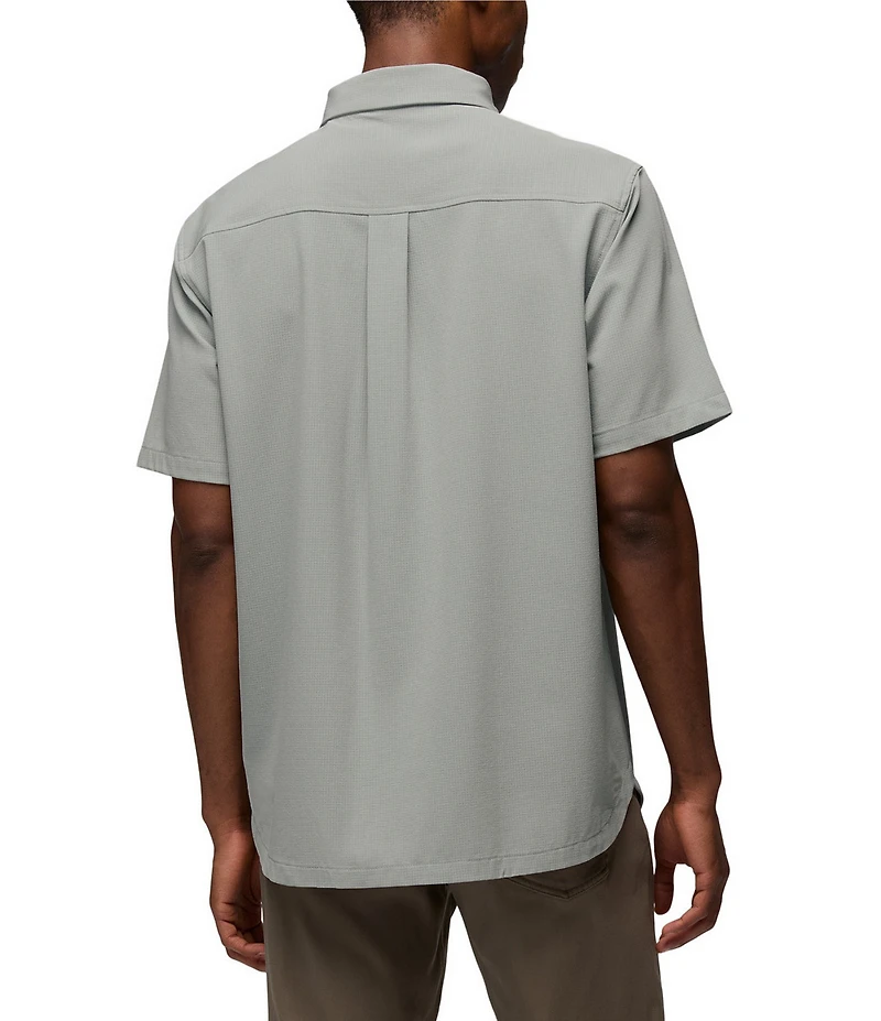 prAna Hybridizer Solid Short Sleeve Woven Shirt