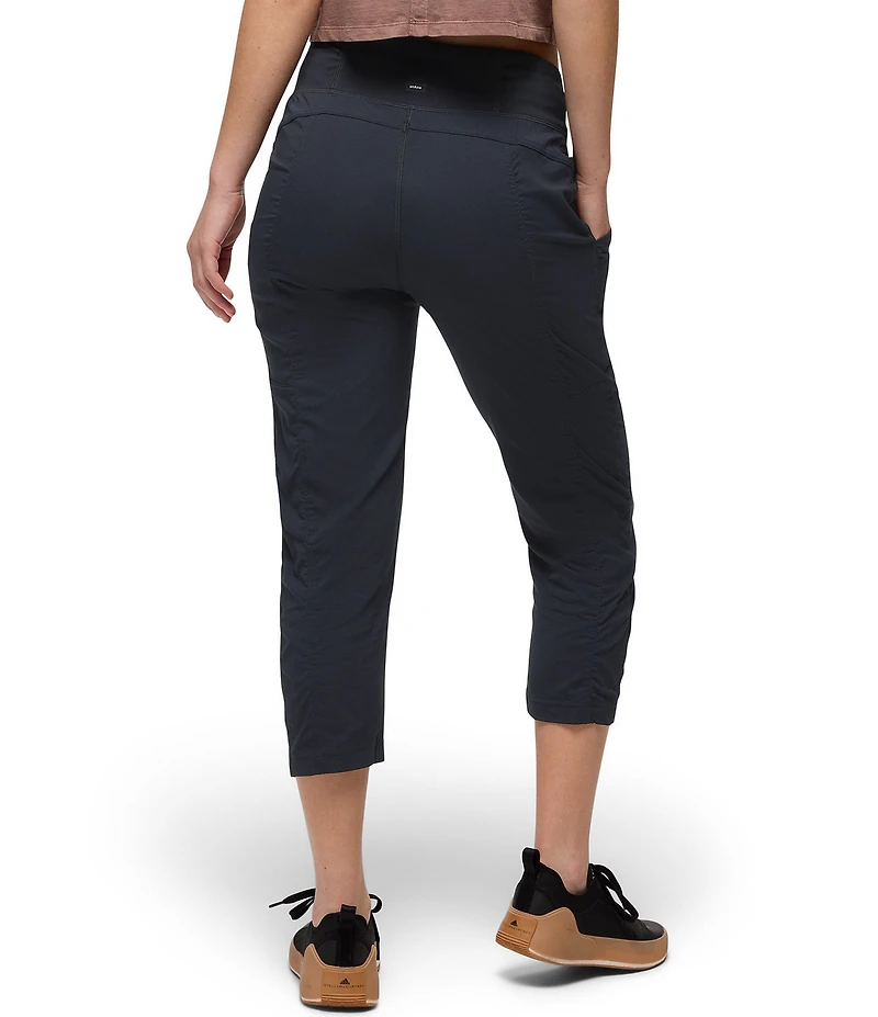 prAna Koen Mid Rise Slim Straight Leg Pull-On Capri Pants