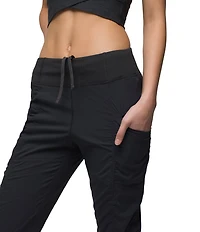 prAna Koen Mid Rise Slim Straight Leg Pull-On Capri Pants
