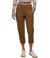 prAna Koen Mid Rise Slim Straight Leg Pull-On Capri Pants