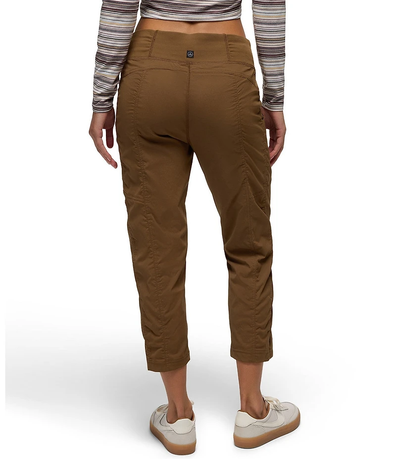 prAna Koen Mid Rise Slim Straight Leg Pull-On Capri Pants