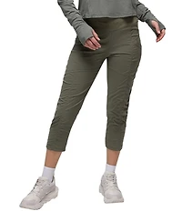 prAna Koen Mid Rise Slim Straight Leg Pull-On Capri Pants