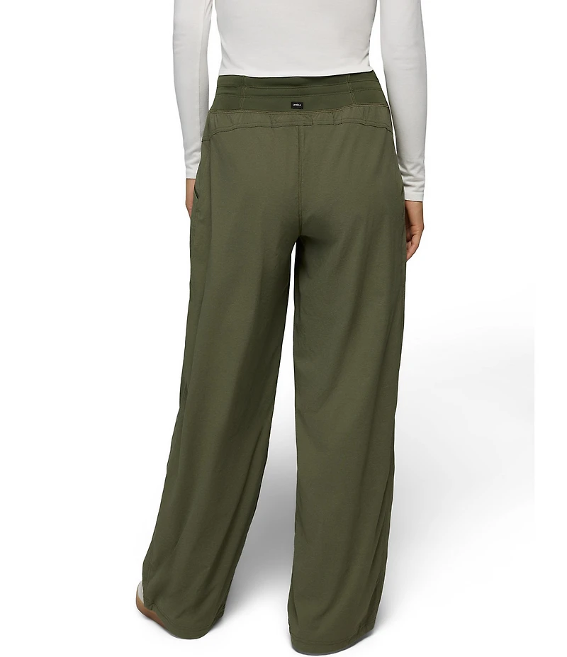 prAna Koen Mid Rise Wide Leg Pull-On Pants