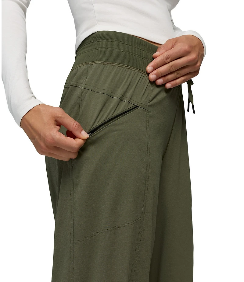 prAna Koen Mid Rise Wide Leg Pull-On Pants