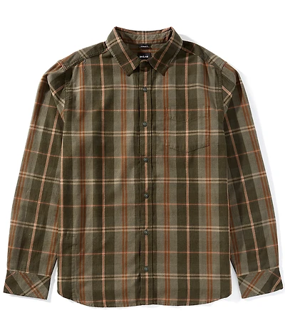 prAna Los Feliz Flannel Medium Plaid Long Sleeve Woven Shirt