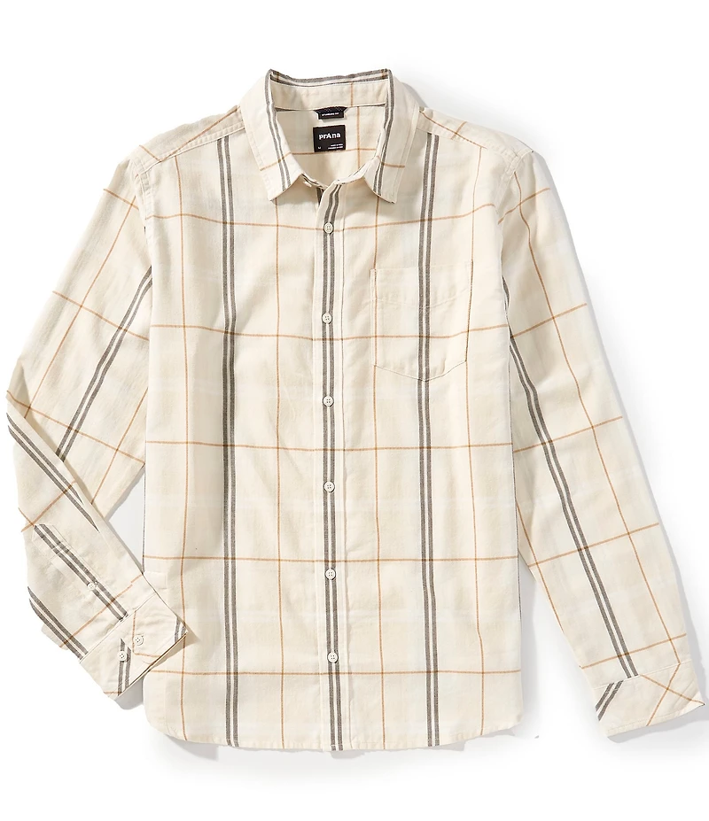 prAna Los Feliz Flannel Mini Plaid Long Sleeve Woven Shirt