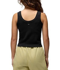 prAna Lotus Soft Stretch Banded Crew Neck Sleeveless Tank Top