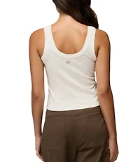 prAna Lotus Soft Stretch Banded Crew Neck Sleeveless Tank Top