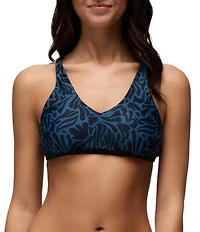 prAna Mallorca Reversible Print V-Neck Bralette Swim Top