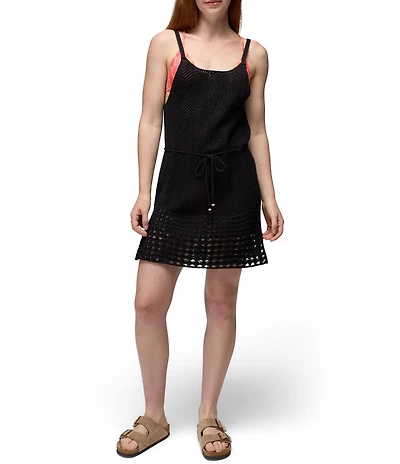 prAna Organic Cotton Crochet Mini Dress Swim Cover-Up