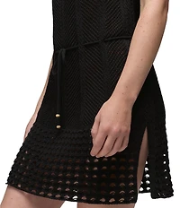 prAna Organic Cotton Crochet Mini Dress Swim Cover-Up