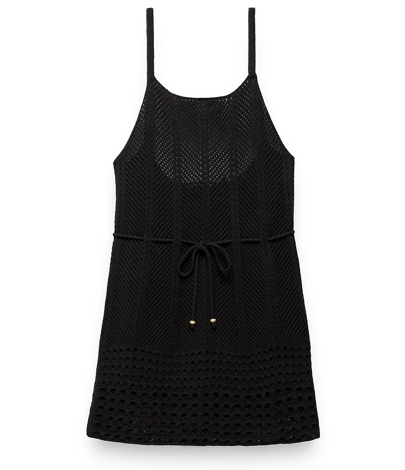 prAna Organic Cotton Crochet Mini Dress Swim Cover-Up