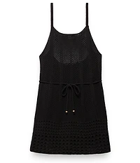 prAna Organic Cotton Crochet Mini Dress Swim Cover-Up